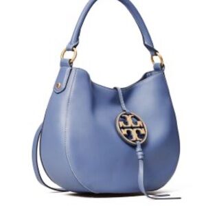 NWOT Tory Burch Periwinkle MILLER METAL MINI HOBO and NWT Tory Burch wallet